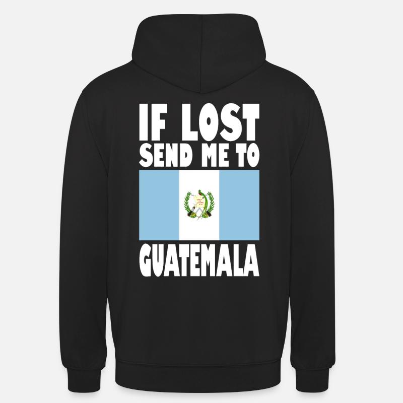 Drapeau du Guatemala - Sweat-shirt à capuche unisexe - noir