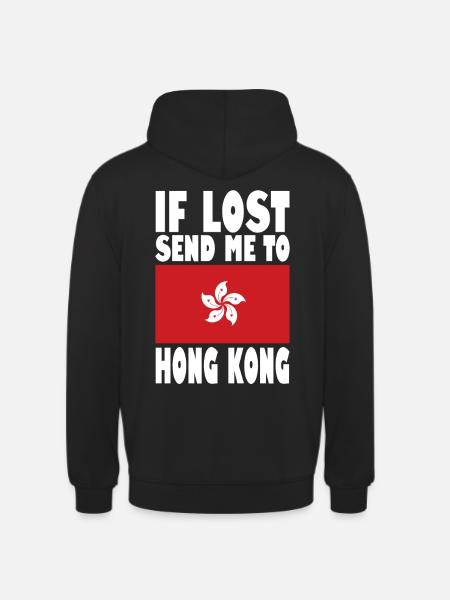 Hong Kong Flag Saying - Unisex Hoodie - black
