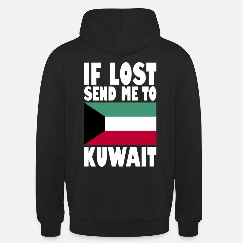 Drapeau du Koweït - Sweat-shirt à capuche unisexe - noir