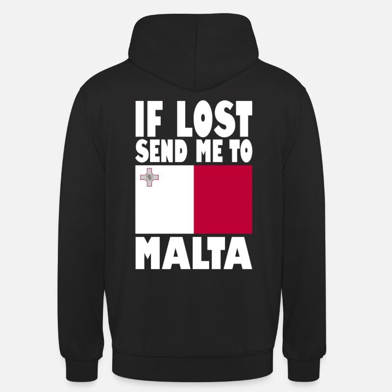 Drapeau de Malte - Sweat-shirt à capuche unisexe - noir