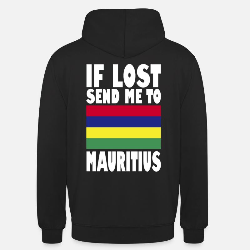 Mauritius Flagge Spruch - Unisex Hoodie - Schwarz
