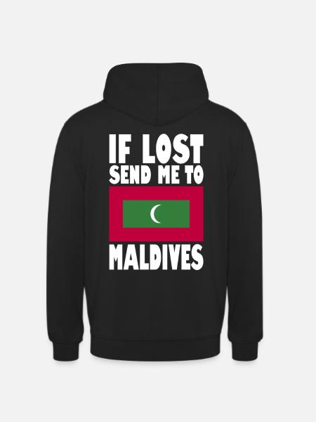 Malediven Flagge Spruch - Unisex Hoodie - Schwarz