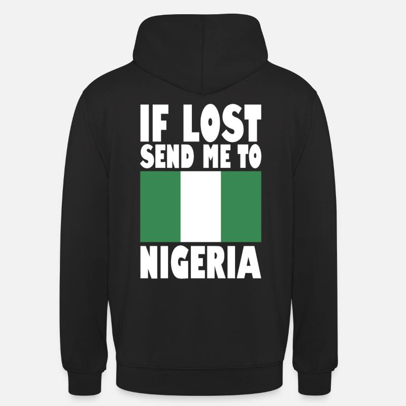 Drapeau du Nigeria - Sweat-shirt à capuche unisexe - noir