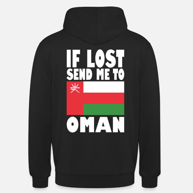 Dicton du drapeau d’Oman - Sweat-shirt à capuche unisexe - noir