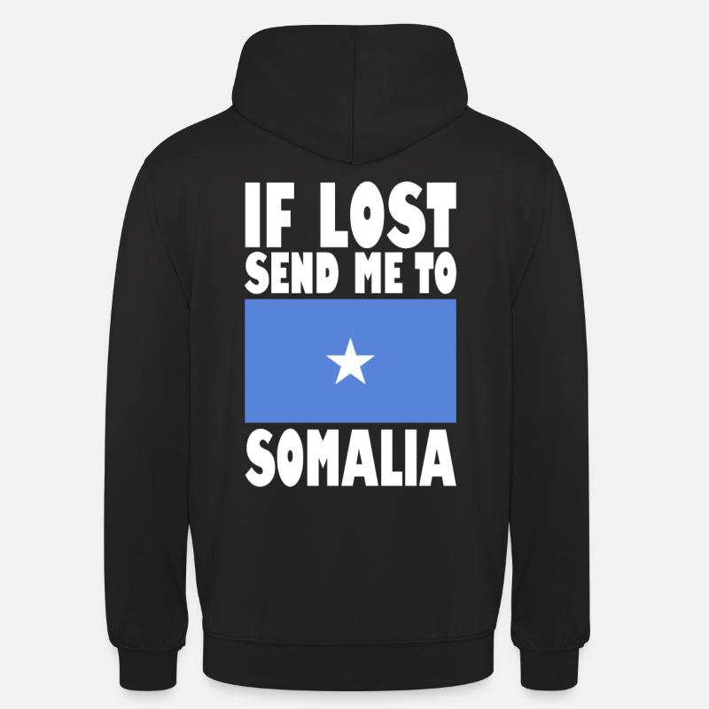 Somalia Flagge Spruch - Unisex Hoodie - Schwarz