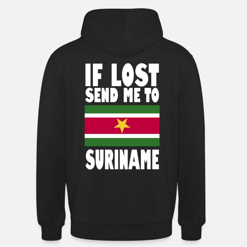 Dicton du drapeau du Suriname - Sweat-shirt à capuche unisexe - noir