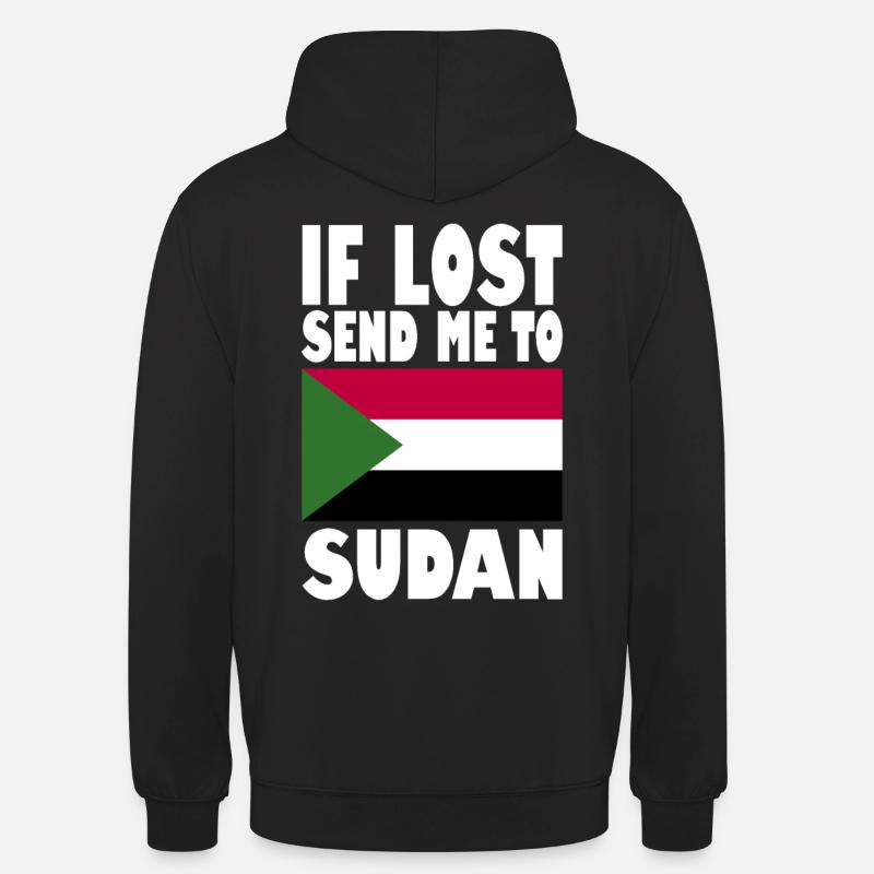 Drapeau du Soudan - Sweat-shirt à capuche unisexe - noir