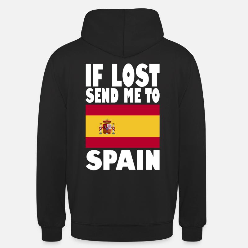 Drapeau de l’Espagne - Sweat-shirt à capuche unisexe - noir
