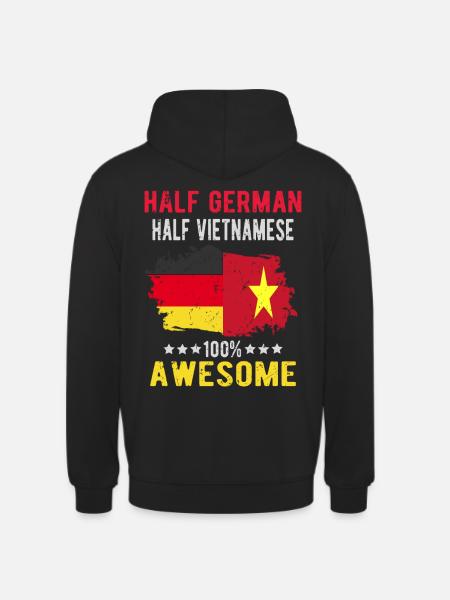 Half German Half Vietnamese - Unisex Hoodie - black