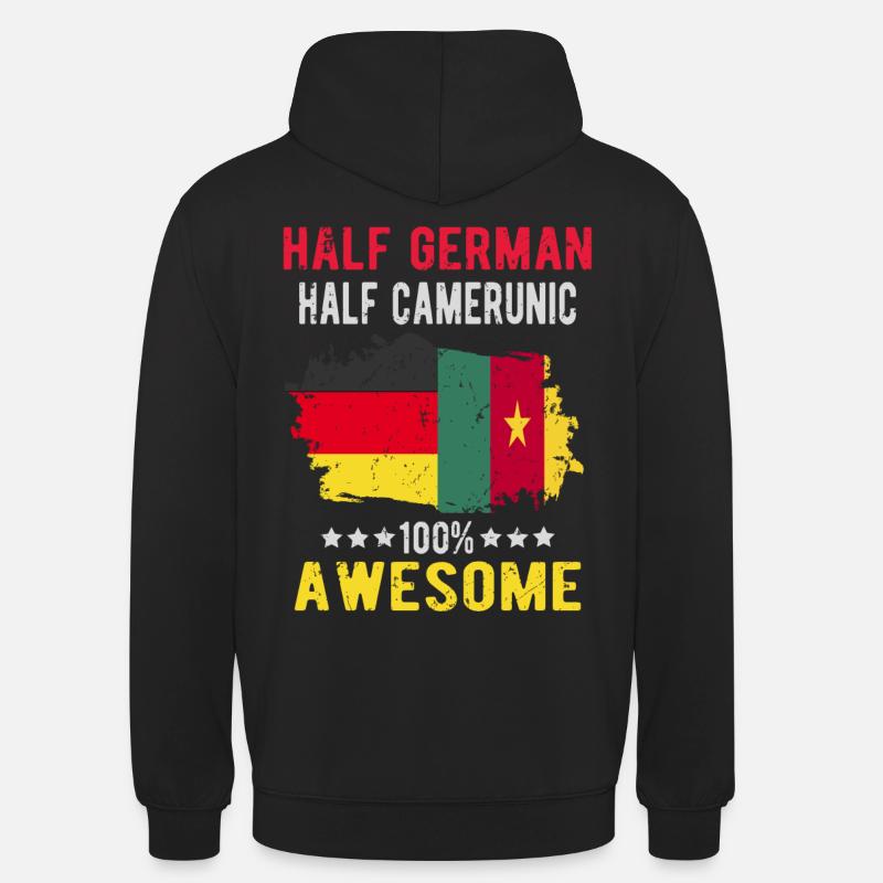 Half German Half Cameroonian - Unisex Hoodie - black