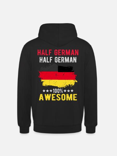 Half German Half German - Unisex Hoodie - black