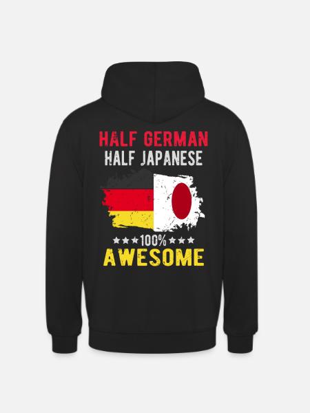 Half German Half Japanese - Unisex Hoodie - black