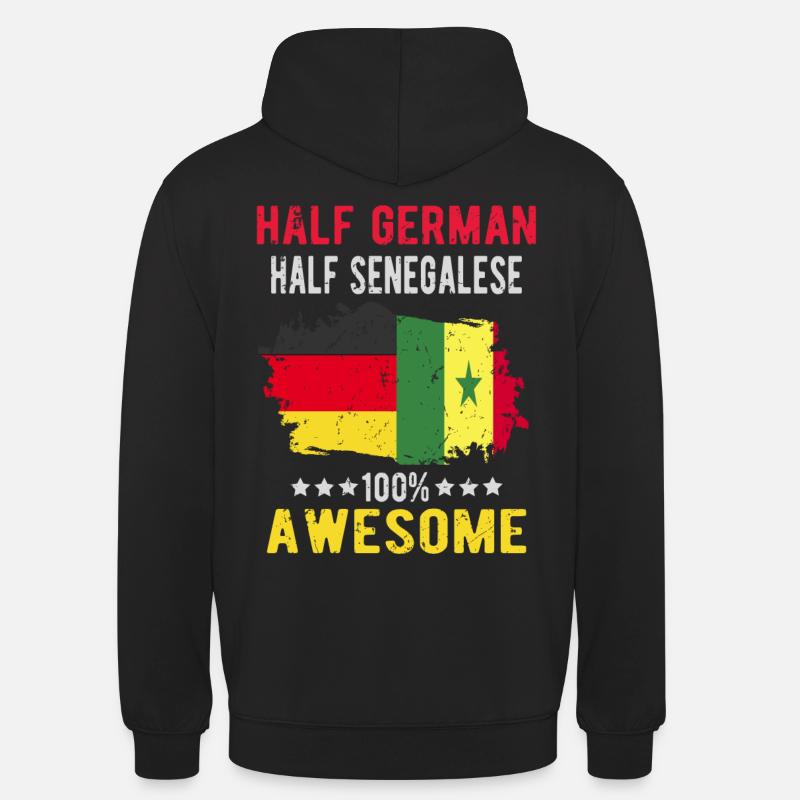 Half German half Senegalese - Unisex Hoodie - black