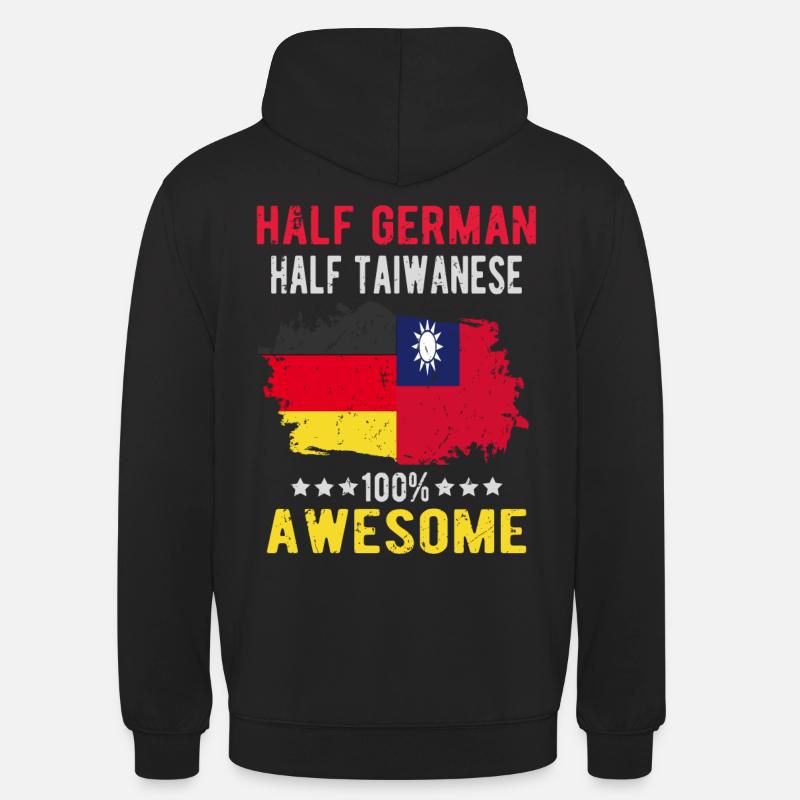 Half German half Taiwanese - Unisex Hoodie - black