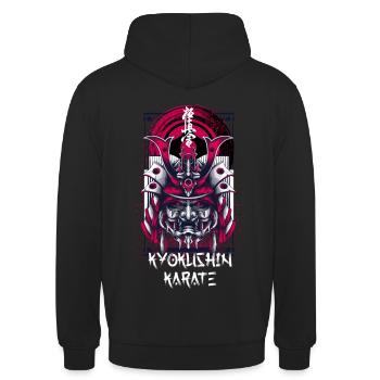Karaté kyokushin - Kabuto - Sweat-shirt à capuche unisexe - noir - Dos - Michal (187cm)