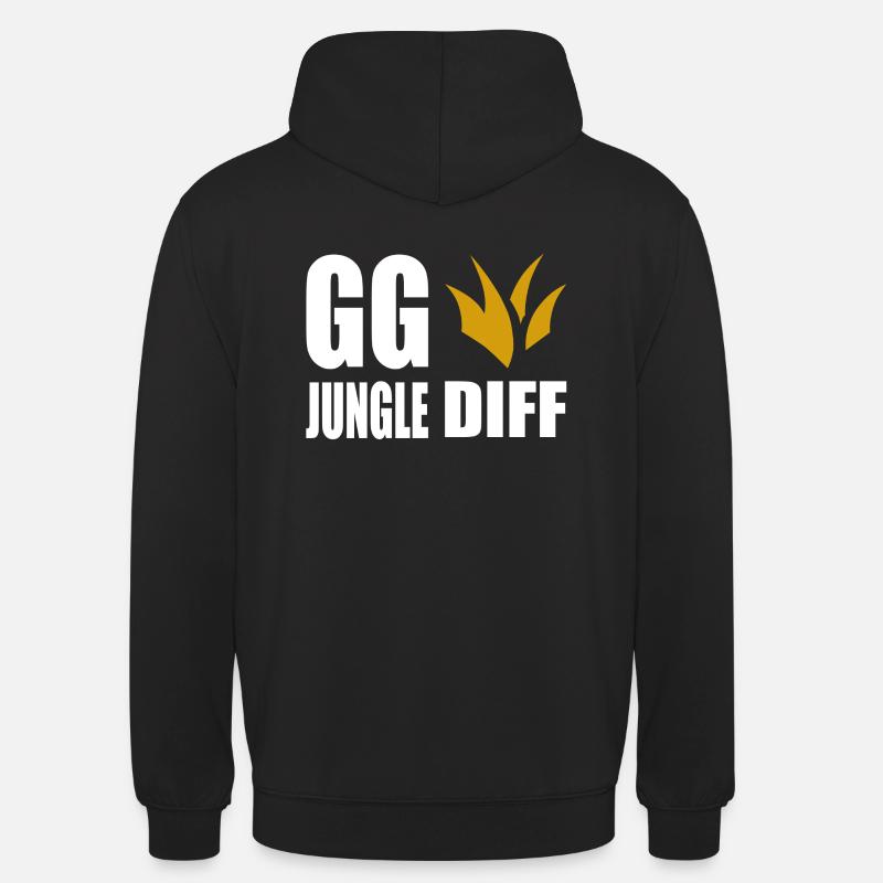 GG Jungle Diff Gamer Gaming - Unisex Hoodie - Schwarz