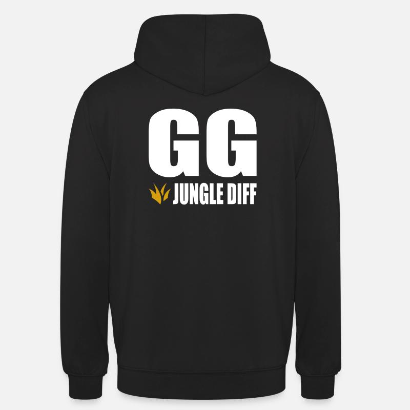 GG Jungle Diff Gamer Gaming - Sweat-shirt à capuche unisexe - noir