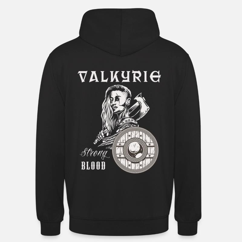 Valkyrie Vikings Valhalla Wikinger Walküre - Unisex Hoodie - Schwarz