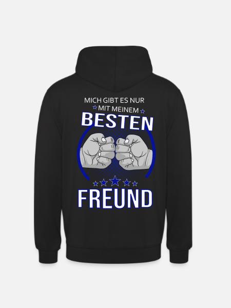 Nur mit bestem Freund - Unisex Hoodie - Schwarz