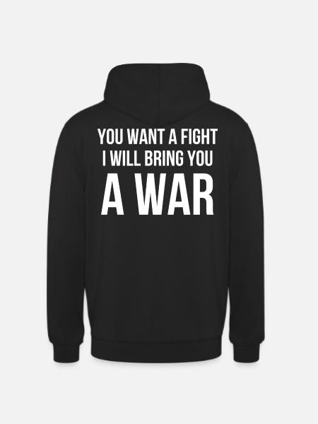 Warrior Quote Fitness - Unisex Hoodie - black