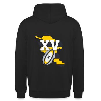 Rugby à 15 Charente Maritime - Sweat-shirt à capuche unisexe - noir - Dos - Michal (187cm)