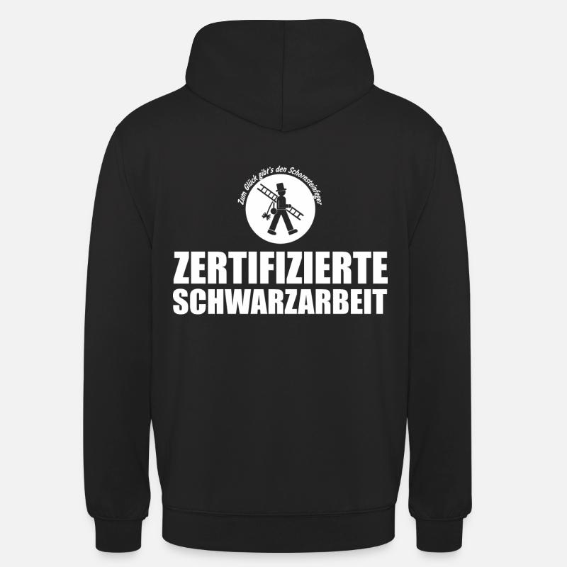 certifié au noir - Sweat-shirt à capuche unisexe - noir