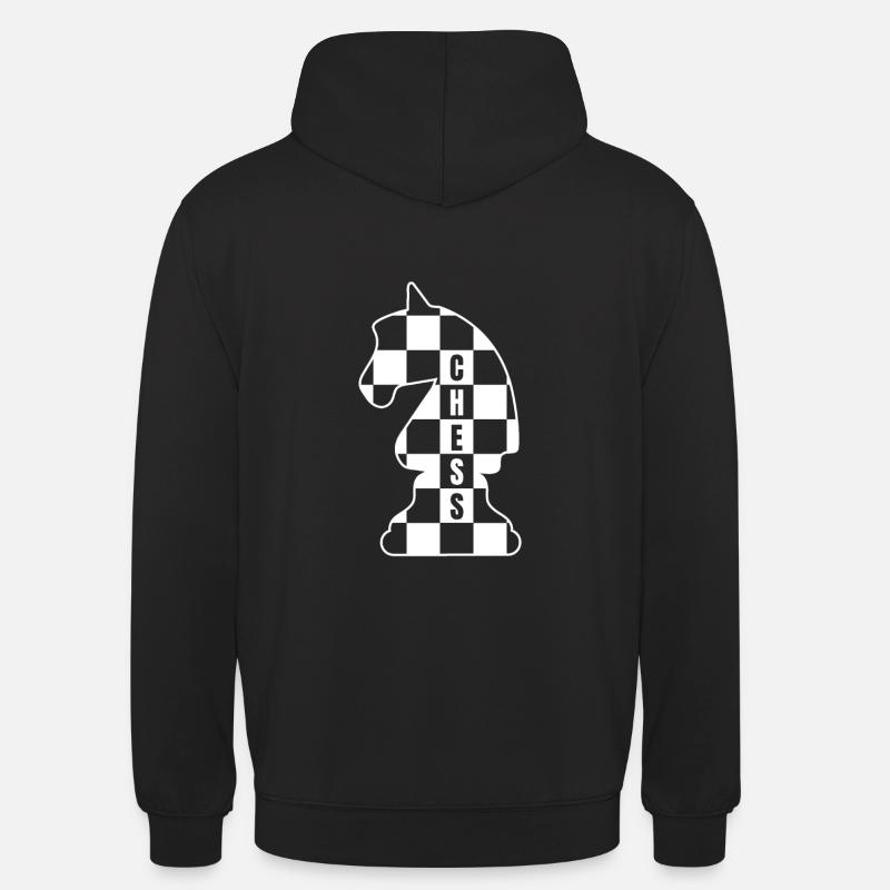 Jeu d'échecs - Sweat-shirt à capuche unisexe - noir