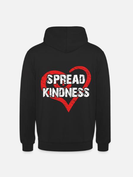 Spread kindness and love - Unisex Hoodie - black