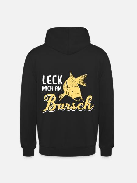Leck mich am Barsch - Unisex Hoodie - Schwarz