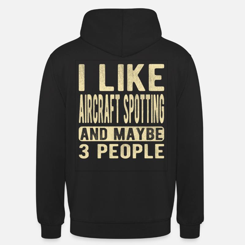Repérage d’aéronefs Dicton - Sweat-shirt à capuche unisexe - noir