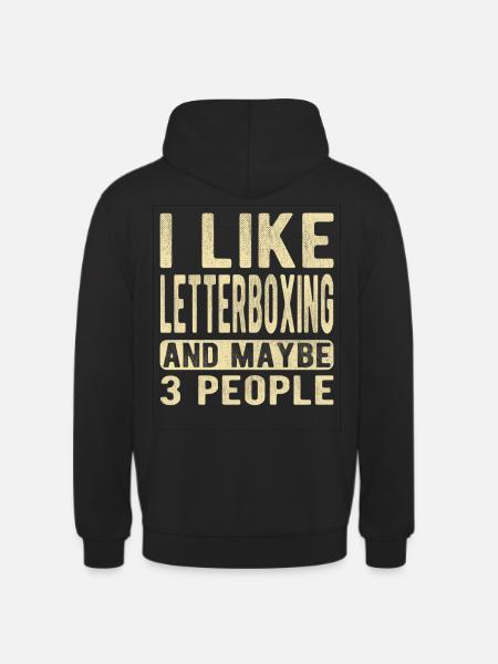 Dicton de Letterboxing - Sweat-shirt à capuche unisexe - noir