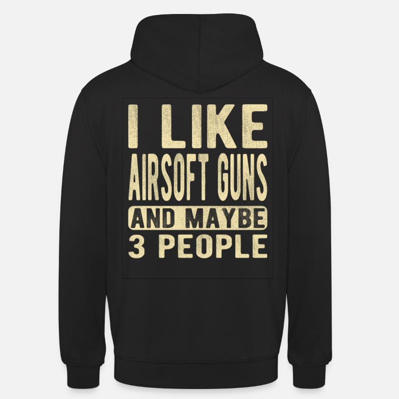 Répliques d’airsoft Dicton - Sweat-shirt à capuche unisexe - noir