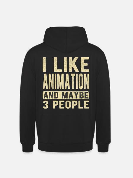 Animation Saying - Unisex Hoodie - black