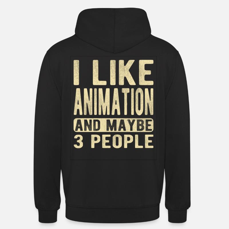 Animation Spruch - Unisex Hoodie - Schwarz
