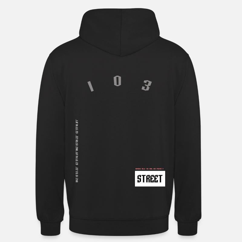 Le 103 - Sweat-shirt à capuche unisexe - noir