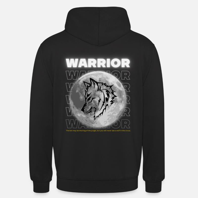 Guerrier - Sweat-shirt à capuche unisexe - noir