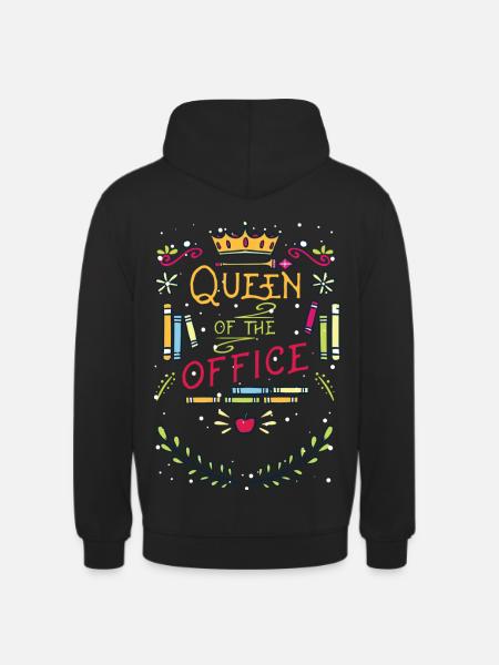 Queen office gift/Lustig/Spruch/Geschenk/idee - Unisex Hoodie - Schwarz