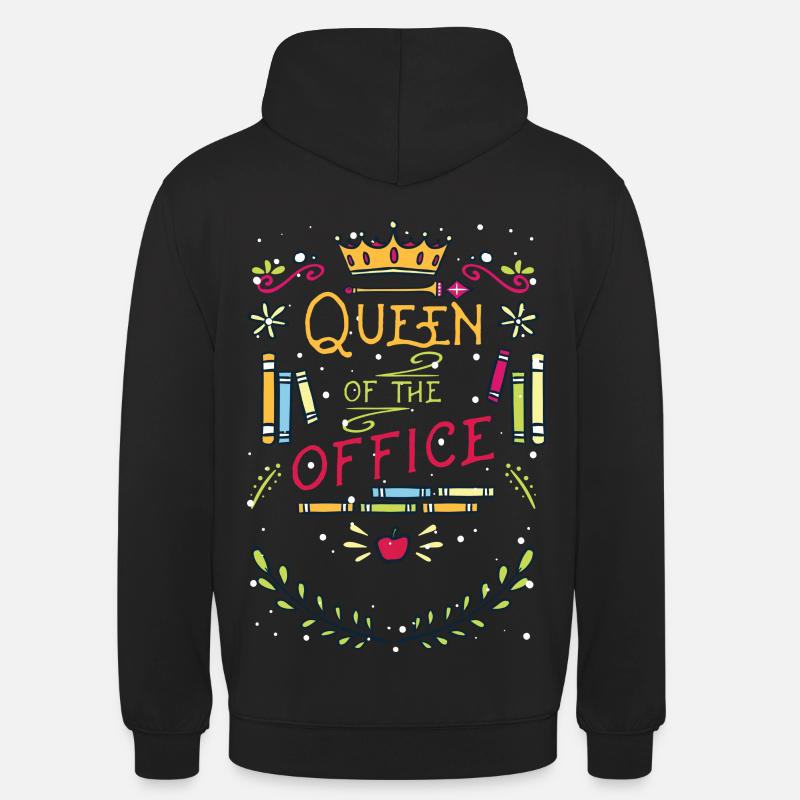 Queen office gift/Lustig/Spruch/Geschenk/idee - Unisex Hoodie - Schwarz