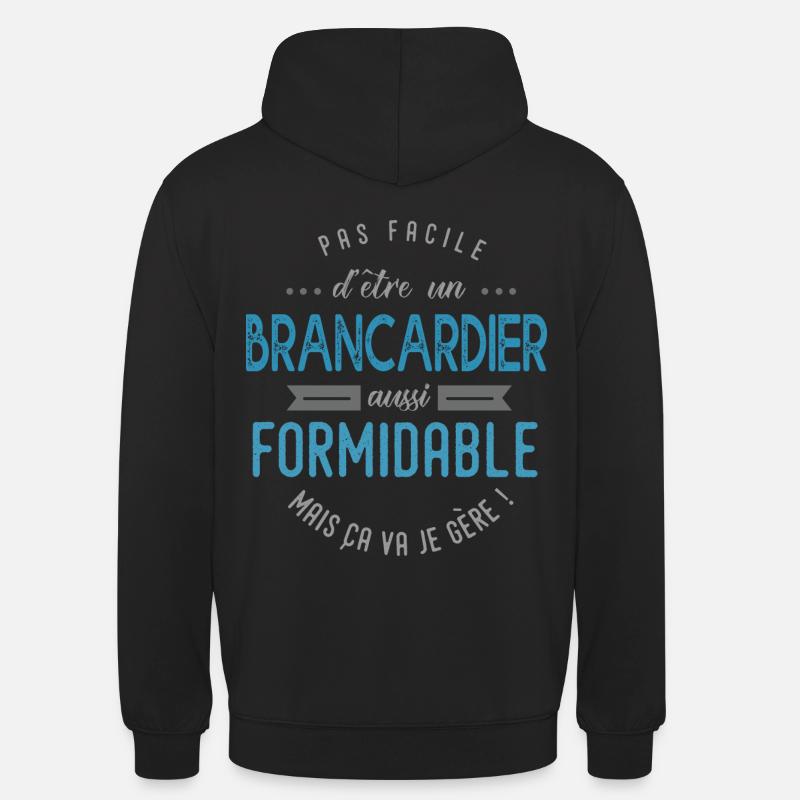 brancardier formidable - Sweat-shirt à capuche unisexe - noir