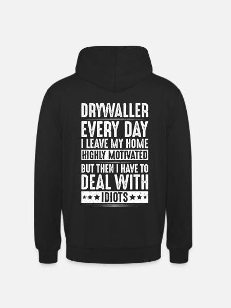 Drywall fitter Drywaller - Unisex Hoodie - black