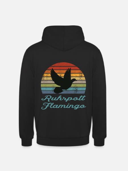Ruhrpott Flamingo - Unisex Hoodie - Schwarz
