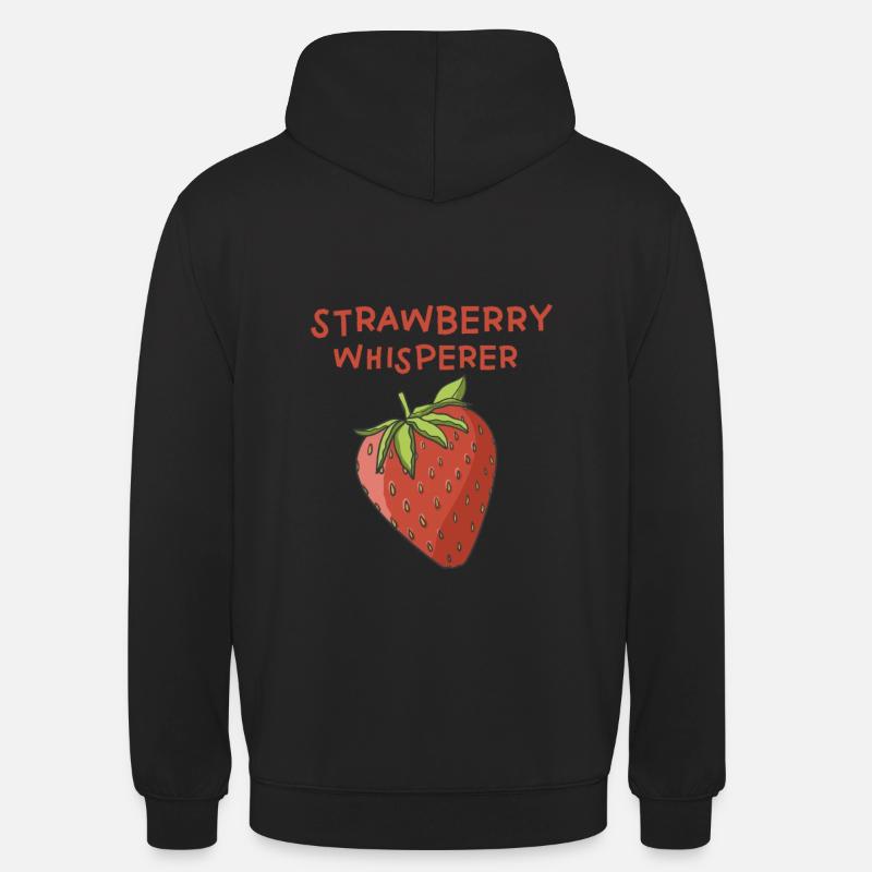Erdbeeren Flüsterer - Unisex Hoodie - Schwarz