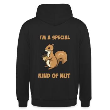 Alimentation des écureuils - Sweat-shirt à capuche unisexe - noir - Dos - Michal (187cm)