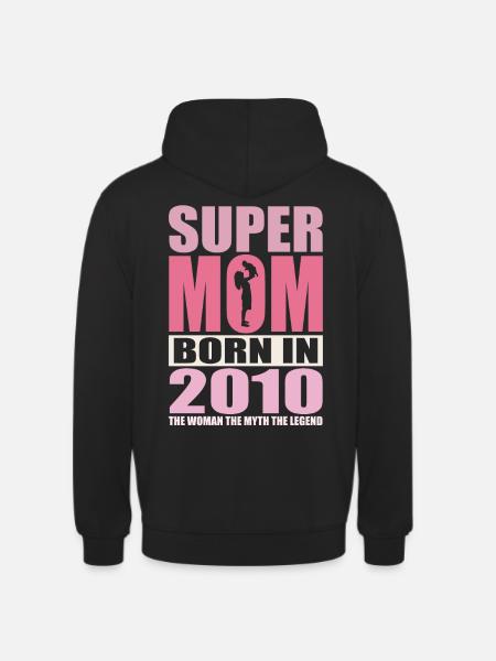 Mom's Birthday 2010 | Super Mom - Unisex Hoodie - black