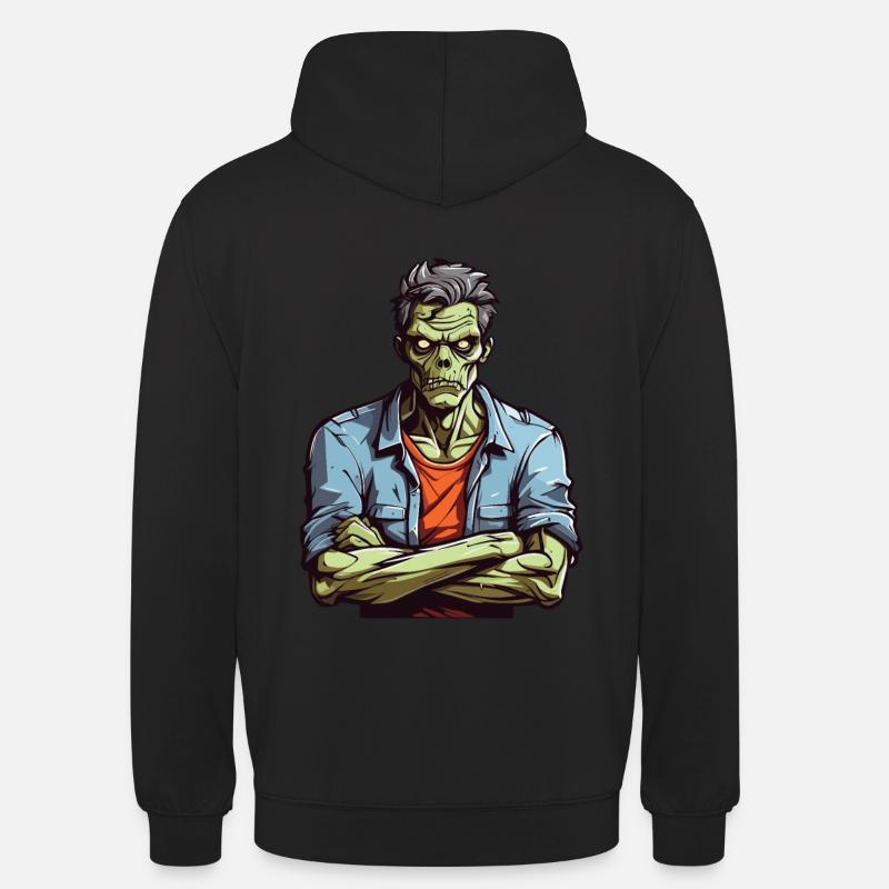 Zombie agacé - Sweat-shirt à capuche unisexe - noir