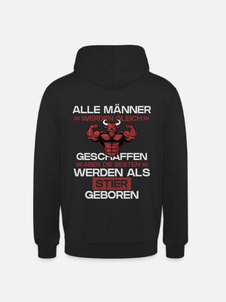 Sternzeichen Stier - Unisex Hoodie - Schwarz