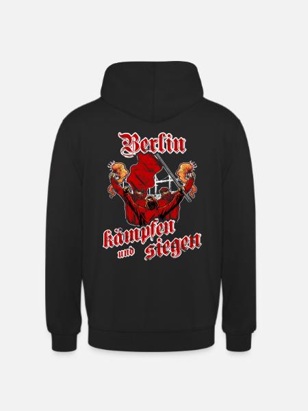 Berlin kämpfen und siegen - Unisex Hoodie - Schwarz