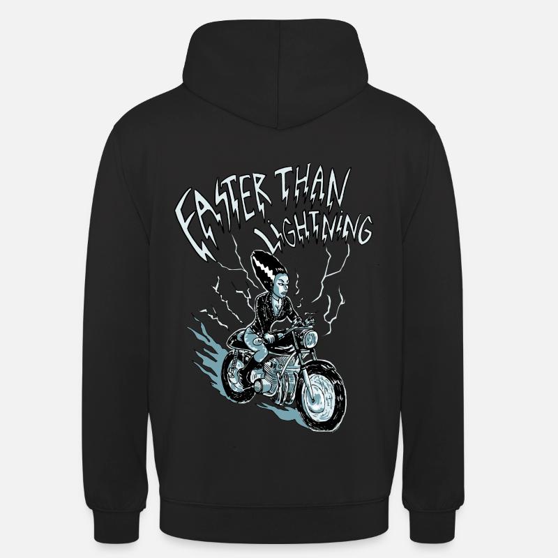 faster than lightning - Unisex Hoodie - Schwarz