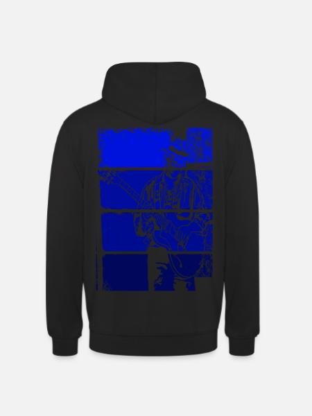 Blues guitarist Blues music - Unisex Hoodie - black
