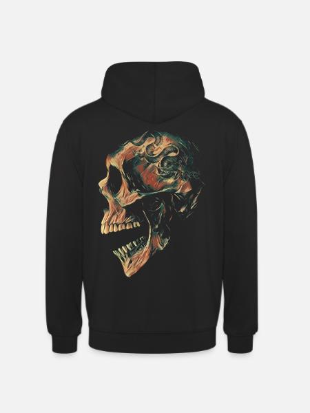 Camo Skull - Unisex Hoodie - Schwarz